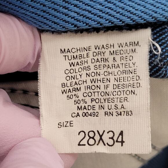 Vintage 70s LEE Riders Polyester Pants 28x34 USA - Picture 9 of 16